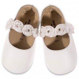 BabyWalker Βαπτιστικά παπούτσια κορίτσι Λευκό  MI.1638 